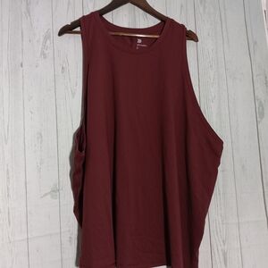 All In Motion Women's Sleeveless Burgundy Active Top Sz 4X NWT